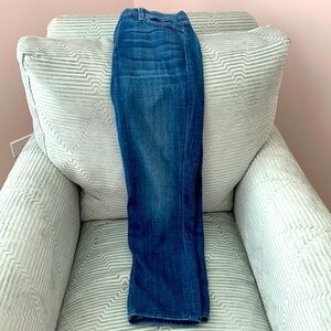 Jen 7 Women’s Straight Crop and Roll Jeans. Five Pockets. Size 32